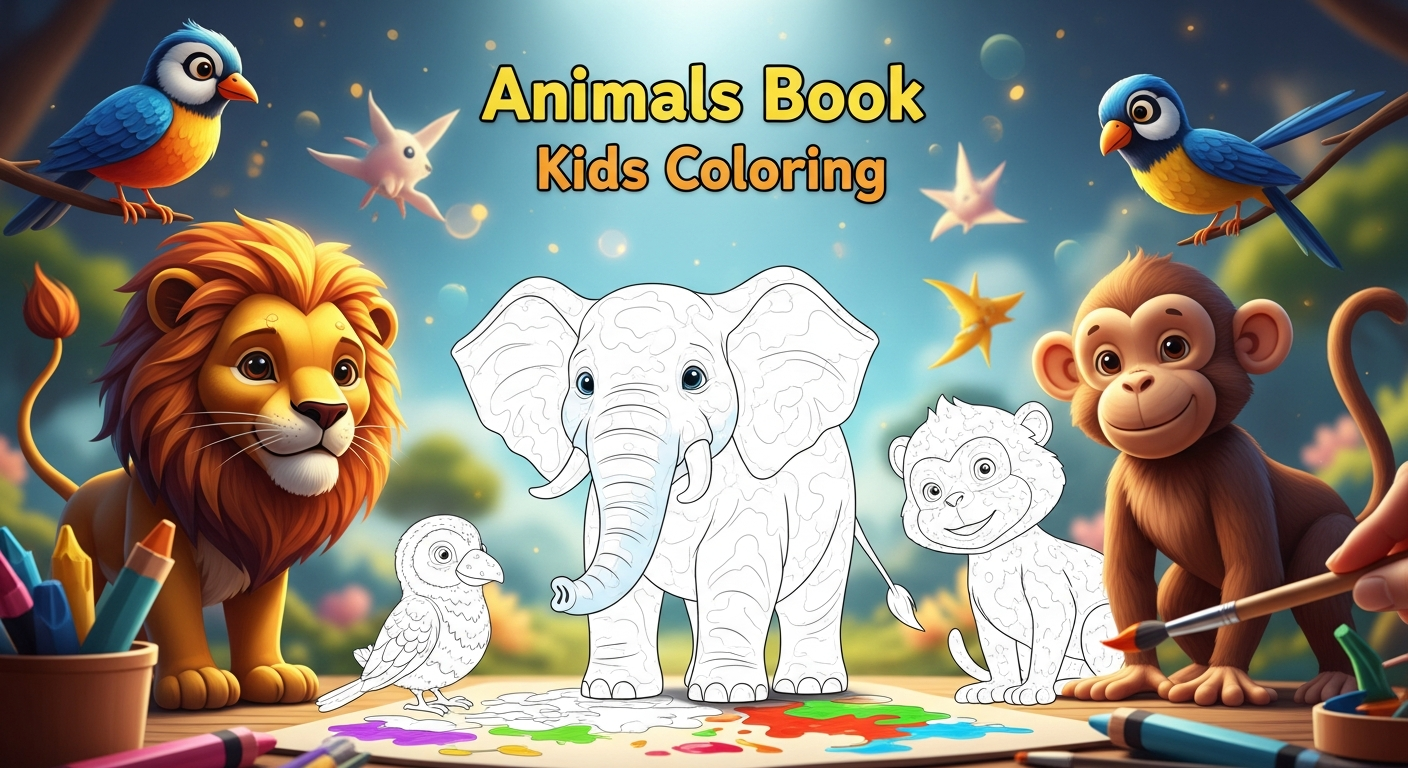 Descubra o Livro de Colorir de Animais Perfeito para Crianças: Uma Aventura Criativa com Diversão Garantida e Aprendizado Interativo